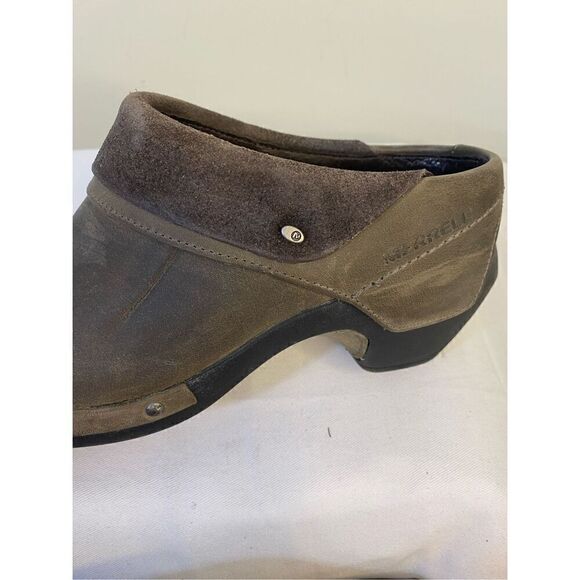 Merrell Drizzle Mocha Wrap Clog Leather Size 8.5 - Picture 5 of 9